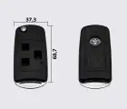 TOYOTA ACURA style 3 кнопки заготовка викидного ключа (корпус)
