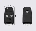 TOYOTA COROLLA 2 кнопки заготовка викидного ключа (корпус)