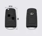 LEXUS 2 кнопки заготовка викидного ключа (корпус)