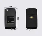 Заготовка CHEVROLET AVEO викидний ключ 2 кнопки (корпус)