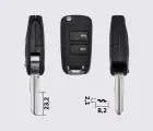 Заготовка CHEVROLET ORIGINAL викидний ключ 2 кнопки (корпус)