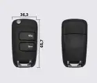 Заготовка CHEVROLET ORIGINAL викидний ключ 2 кнопки (корпус)