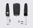 OPEL Astra, Omega, Vectra 3 кнопки заготовка викидного ключа (корпус)