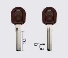 MASTER LOCK 32мм з довгим упором заготовка ключа з пластиковою ручкою