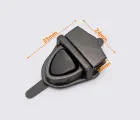 Замок для сумки 24*31мм цв. старое серебро 88-173