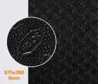 Резина набоечная FAVOR, р. 570*380*6мм, цв. чёрный black