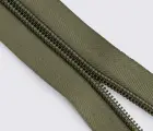Молния спиральная метражная №8, 200 м в бобине, С888, цв.хаки