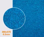 068 bissell синяя резина набоечная, р. 380*570*6.2 мм