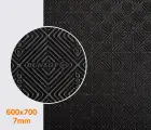 Резина набоечная WINDOW (Dunlop), р. 600*700*6.4 мм, цв. чёрный