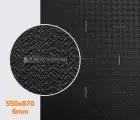 Резина набоечная XA014 ONE MICHELIN (Франция), р. 550*870*6мм, цв. цв. черный (black)