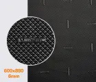 Резина набоечная XA013 TWO MICHELIN (Франция), р. 600*880*6мм, цв. цв. черный (black)