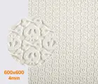Гума каучукова FAVOR - SKULLS, р. 600*600*4мм, кол. білий