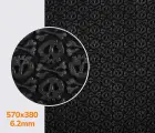 Резина набоечная FAVOR - SKULLS, р. 570*380*6.2 мм, цв. чёрный
