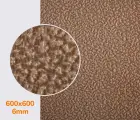 Резина набоечная каучуковая PURE (Китай), р. 600*600*6.0 мм, цв. бежевый