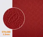 Резина подмёточная FAVOR, р. 570*380*1.2мм, цв. темно-красный (3) dark red