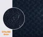 Резина набоечная FAVOR, р. 570*380*6мм, цв. темно-синий (8) dark blue