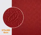 Резина набоечная FAVOR, р. 570*380*6мм, цв. темно-красный (3) dark red