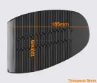 VIBRAM - Подметка PAVIA (2347), р. 020 (41-42), цв.черный (AA)