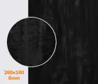 Поліуретан листовий набоєчний BISSELL, гладкий без малюнка, розмір 180*260*6мм, кол. чорний