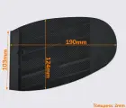 Подметка резиновая XA002 CITY MICHELIN (Франция), р. 48-50, цв. черный (black)