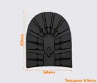 MARTA (5721), р. 03, цв.черный (АА), набойка Vibram