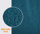 Подошвенный каучук в листах, цв. синий (A1), р. 50 см*120 см*4 мм