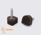 BISSELL-S коричневый, шт. 2.9 мм, набойки полиуретановые