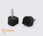 CASALI Standard шт. 2.5 мм, цв.черный набойка полиуретановая
