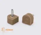 CASALI 2.5 мм THIN INFLEX набійка поліуретанова на штирі кол.бежевий