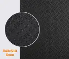Astro Soft (проф.96), цв.черный (81), т.6мм легкая микропористая резина для подошв Nora