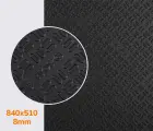 Astro Soft (проф.96), цв.черный (81), т.8мм легкая микропористая резина для подошв Nora
