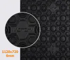 SUPERNEWFLEX (8868), кол.чорний (АА), т. 6мм легка гума / ЕВА Vibram