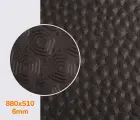 Astro Geo (проф.110), т.6мм, кол.темно-коричневий (46) легка мікропориста гума для підошв Nora