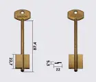 Заготовка ключа Бізон-1 (Конаково)