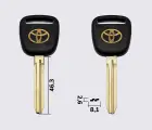 TOYO15P (З-070) заготовка для автомобільних ключів