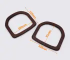 Деревянные ручки для сумки 12.8*12cm цв. коричневый (GG-213)