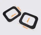 Деревянные ручки для сумки 15*13cm цв. черный (GG-222)