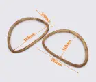 Деревянные ручки для сумки из ротанга (GG-243)