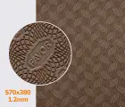 Резина подмёточная FAVOR, р. 570*380*1.2мм, цв. кофе с молоком (15) milk koffe