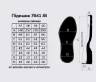 Підошва для взуття 7841 JB, кол. чорний 37