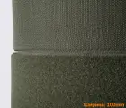 Застежка липучка 100мм хаки 100% нейлон для обуви рюкзаков сумок одежды MH