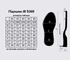 Підошва для взуття JB 5269, кол. чорний