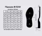Підошва для взуття JB 5210, кол. чорний