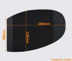 Подметка резиновая LONG LIFE (Китай), р.H3, цв. черный, т.2.5 мм