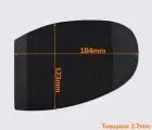 Подметка резиновая LONG LIFE (Китай), р.H3, цв. черный, т.2.5 мм