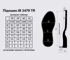 Підошва взуття JB 2479 TR, кол. чорний