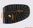 517B bissell черная подметка резиновая, т. 9 мм