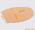 Подметка резиновая BRAPANT, т. 2.9 мм, р. средний, цв. бежевый
