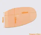 Подметка резиновая LONG LIFE (Китай), р.H3, цв. бежевый, т.2.5 мм