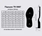 Підошва для взуття TR-5687, кол. чорний 40